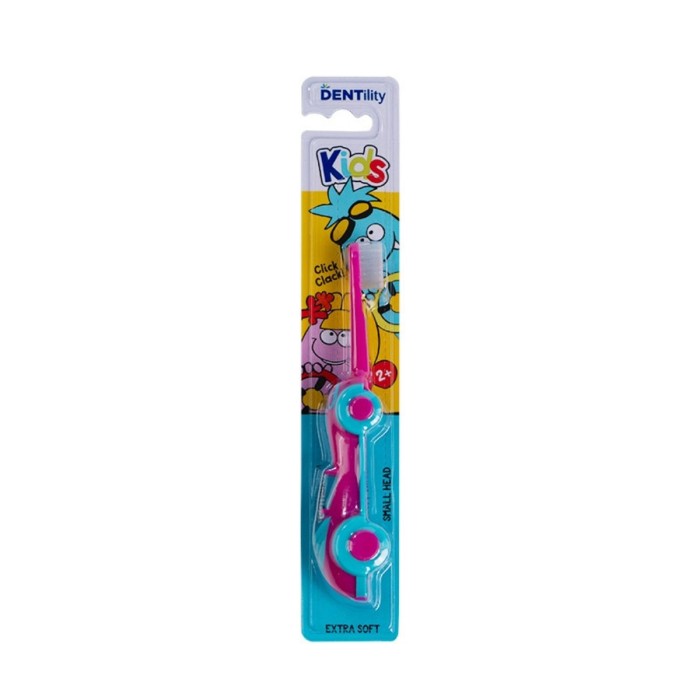 Dentility Kids Extra Soft Toothbrush Pink Car for Girls Πολύ Μαλακή Παιδική Οδοντόβουρτσα για Κορίτσια 1pcs
