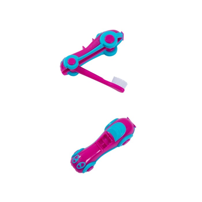 Dentility Kids Extra Soft Toothbrush Pink Car for Girls Πολύ Μαλακή Παιδική Οδοντόβουρτσα για Κορίτσια 1pcs