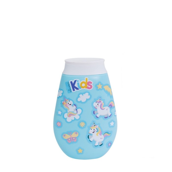 Velnea Kids 2in1 Σαμπουάν & Αφρόλουτρο με Αυτοκόλλητα Μονόκερου 200ml