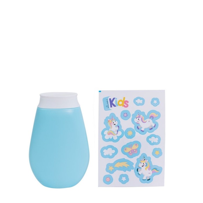 Velnea Kids 2in1 Σαμπουάν & Αφρόλουτρο με Αυτοκόλλητα Μονόκερου 200ml