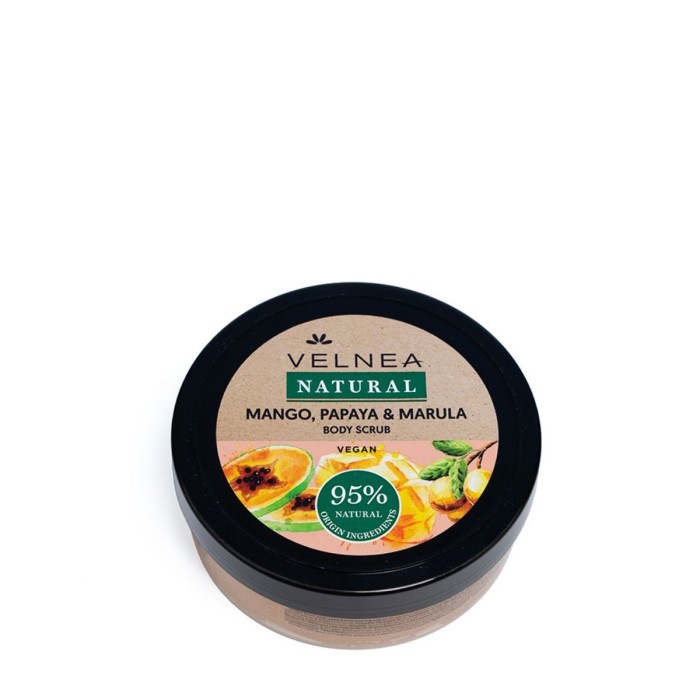 Velnea Natual Mango, Papaya&Marula Body Scrub Απολεπιστικό Σώματος 200ml