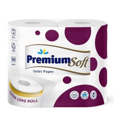 Lilly Χαρτί Τουαλέτας Premium 4φυλλο 4τμχ
