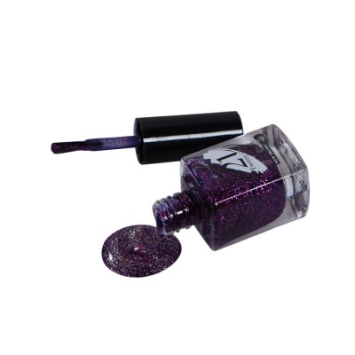 21 Nail Polish 21 Glitter Purple 11ml