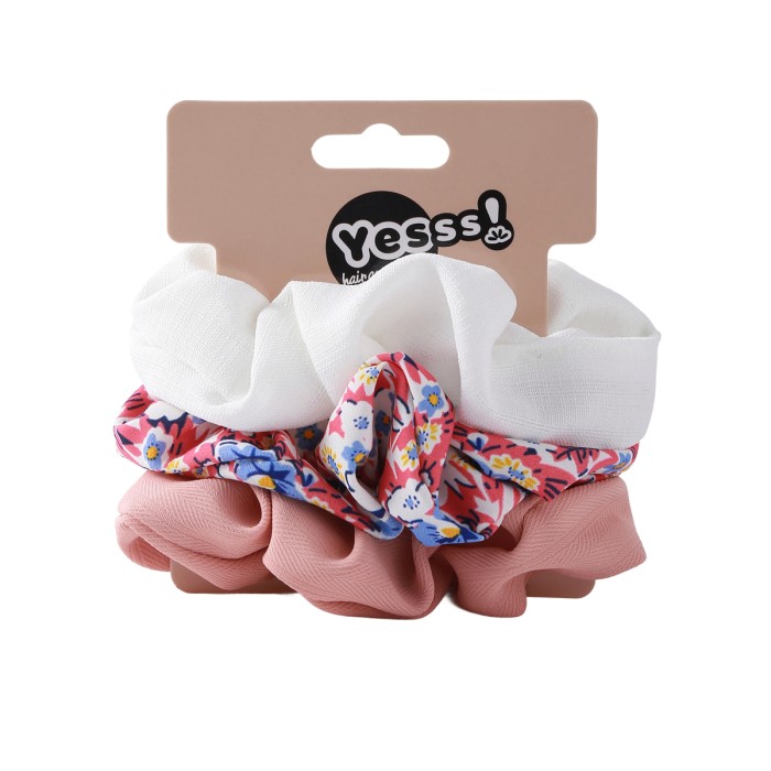 Yesss! Headband Scrunchies Λαστιχάκι Μαλλιών 3pcs Big