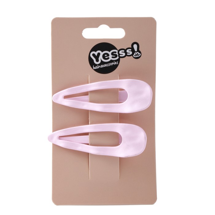 Yesss! Hairclips Pink 2pcs