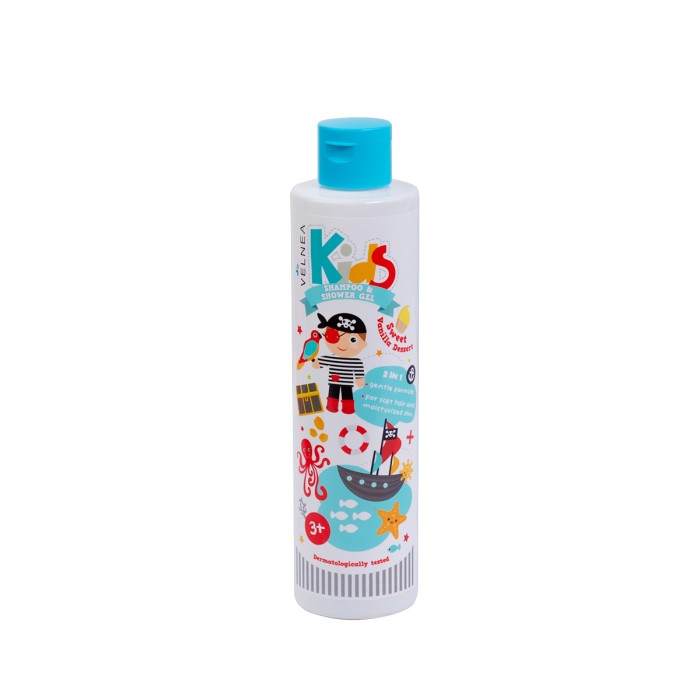 Velnea Kids 2in1 Vanilla Σαμπουάν Μαλλιών & Αφρόλουτρο 250ml