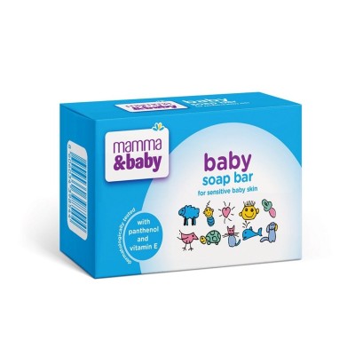 Mamma & Baby Soap Bar Panthenol And Vitamin E Μπάρα Σαπουνιού με Πανθενόλη και Βιταμίνη Ε 100g