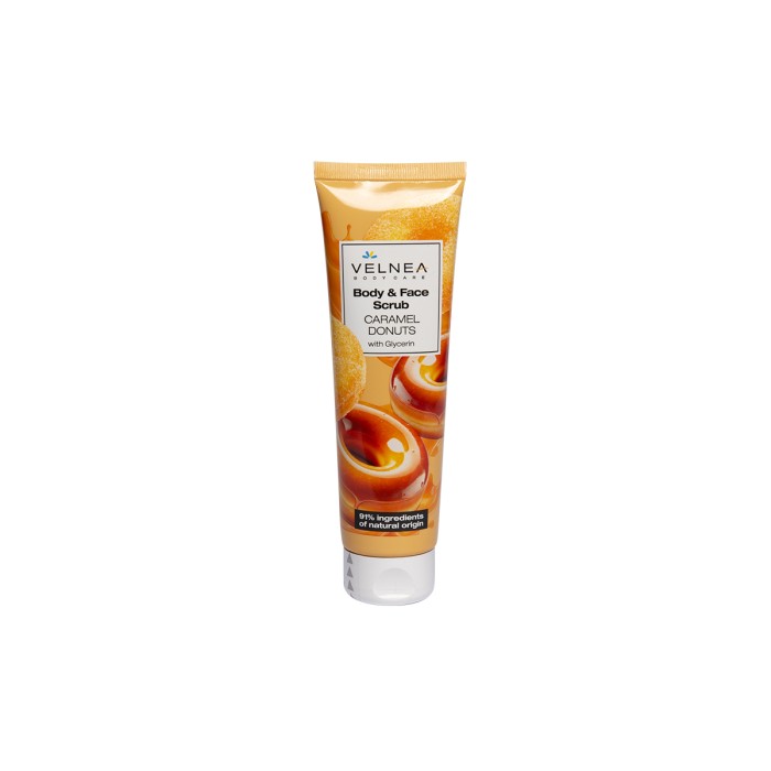 Velnea Body And Face Scrub Caramel Donuts Απολεπιστικό Προσώπου και Σώματος 150ml