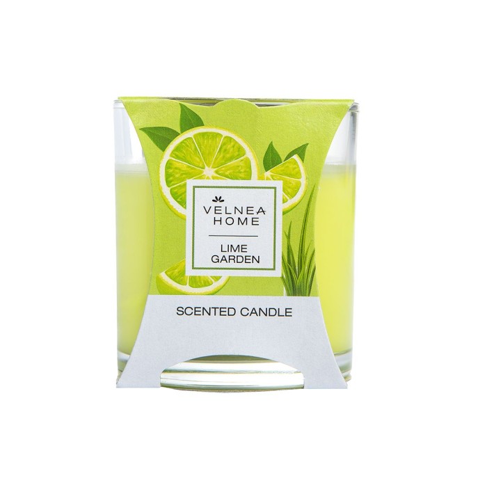 Velnea Home Scented Candle Lime Αρωματικό Κερί Λάιμ 110g