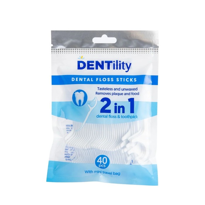 Dentility Dental Sticks 2 in 1 Οδοντικά Στικς 40pcs