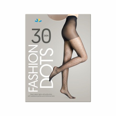 Lilly Tights Fashion Dots 30 Den Nero 3