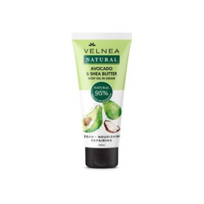 Velnea Natural Avocado & Shea Butter - Αρωματική Κρέμα Σώματος, 200 ml