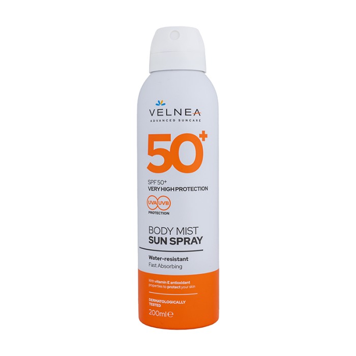 Velnea Sun Body Mist Sun Spray SPF50+ 200ml