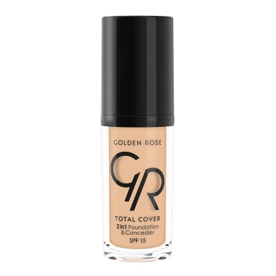 Golden Rose Total Cover 2 in 1 Foundation 02 30ml