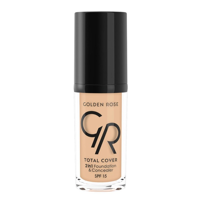 Golden Rose Total Cover 2 in 1 Foundation 02 30ml