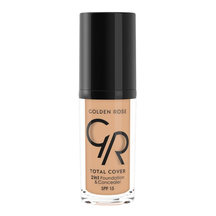 Golden Rose Total Cover 2 in 1 Foundation 04  30ml