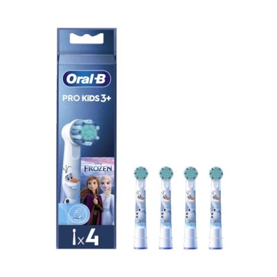 Oral-B Pro Kids Frozen 3y+ Replacement Electric Toothbrush Heads, 4pcs