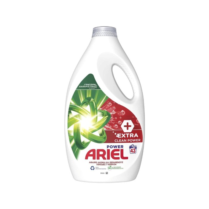Ariel Υγρό Απορρυπαντικό Ρούχων Extra Clean 43μεζ