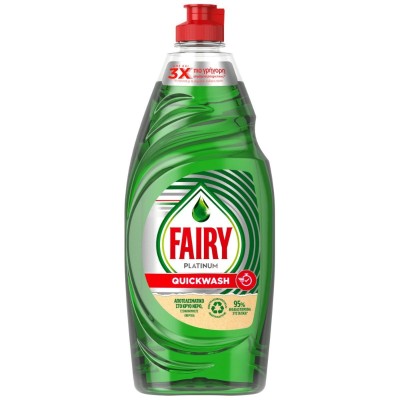 Fairy Platinum Quickwash Liquid Dish Soap 520ml