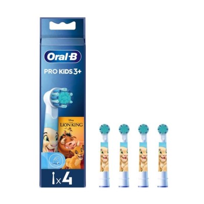 Oral-B Pro Kids Toothbrush Heads Ανταλλακτικές Κεφαλές The Lion King 3 ετών+, 4τμχ