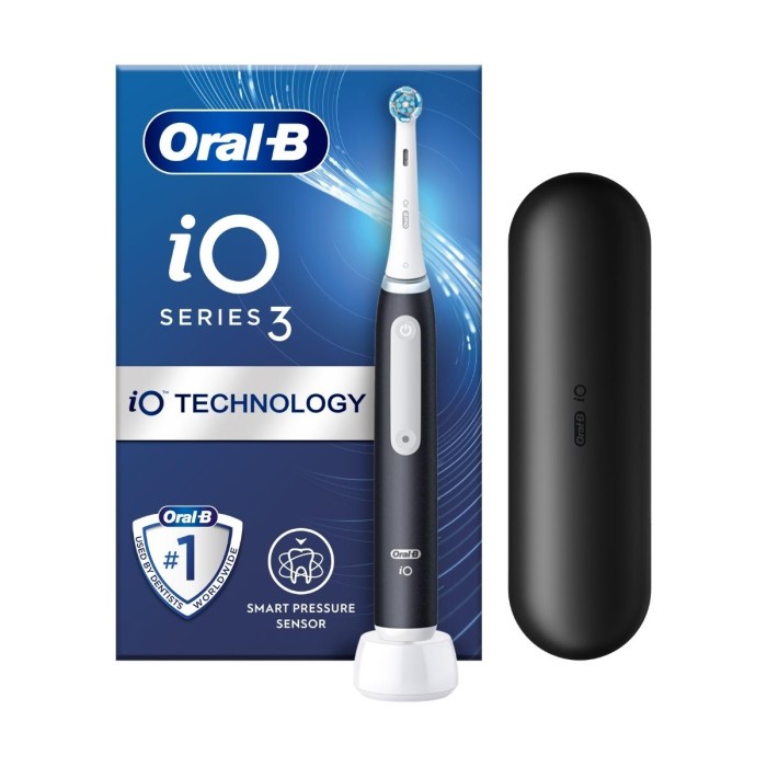 Oral-B iO Series 3 - Hλεκτρική Οδοντόβουρτσα Black & Θήκη Ταξιδίου