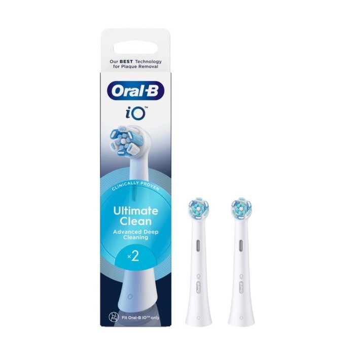 Oral-B iO Ultimate Clean White Ανταλλακτικές Κεφαλές, 2τμχ