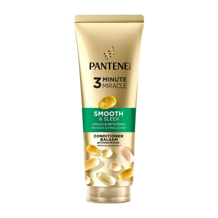 Pantene Pro-V Smooth & Sleek 3 Minute Miracle Conditioner 220ml