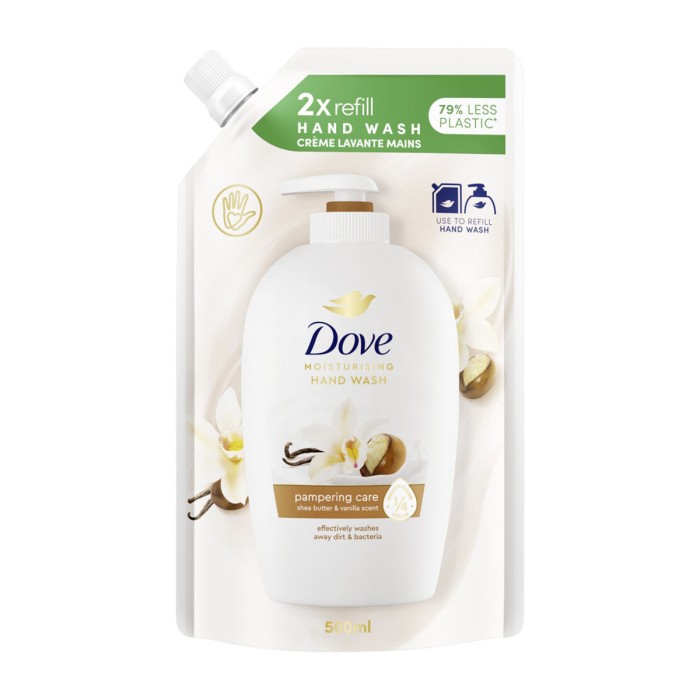 Dove Pampering Shea Butter Υγρό Κρεμοσάπουνο Ανταλλακτικό 500ml