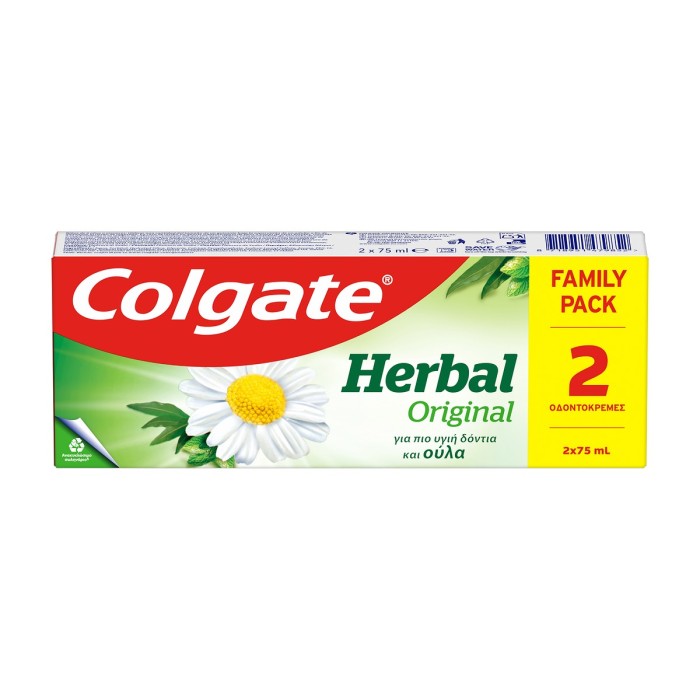 Colgate Herbal Toothpaste Family Pack, 2x75ml