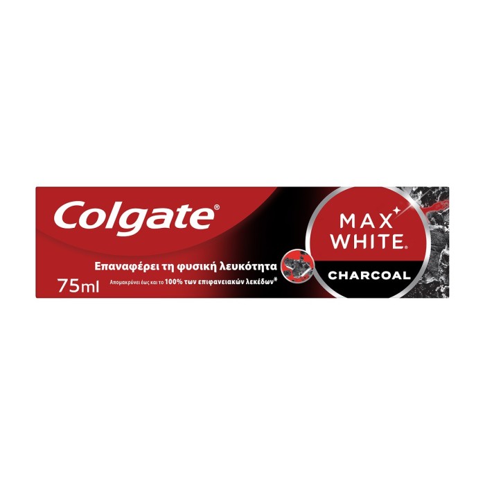Colgate Max White Charcoal Οδοντόκρεμα με Ενεργό Άνθρακα, 75ml