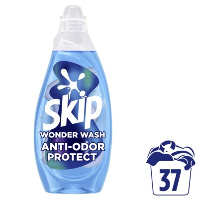 Skip Wonder Wash Anti-Odor Protect Liquid Laundry Detergent 37 Washes 1.48lt