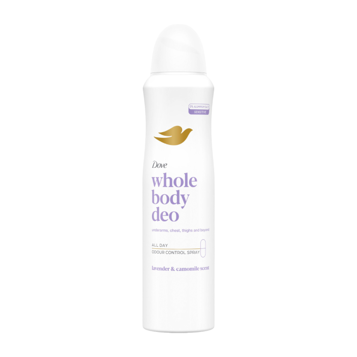 Dove Whole Body All Day Lavender Deodorant Body Spray  150ml