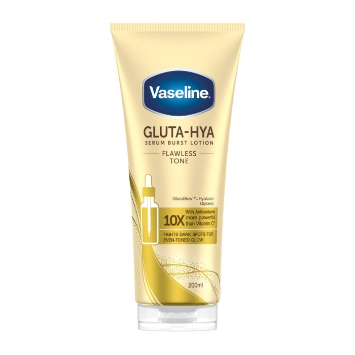 Vaseline Flawless Glow Gluta-Hya Serum Burst Body Lotion 200ml