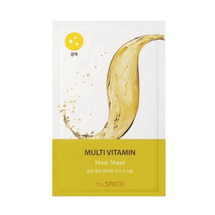 The Saem Bio Solution Radiance Multi Vitamin Sheet Mask - Μάσκα για Φωτεινότητα, 20g