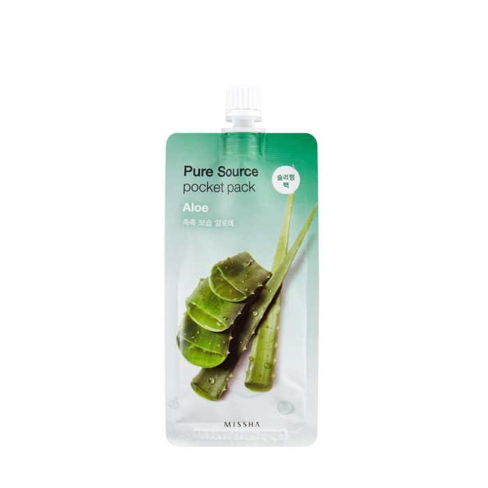 Missha Pure Source Pocket Pack Μάσκα Προσώπου Aloe 10ml