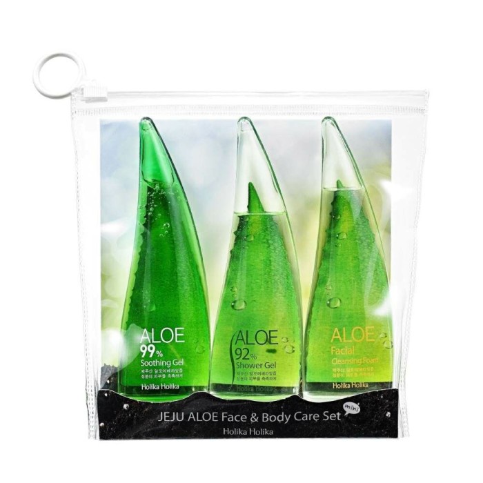 Holika Holika Jeju Aloe Face And Bodycare Set Σετ Περιποίησης Προσώπου & Σώματος με Αλόη Jeju 3x55ml