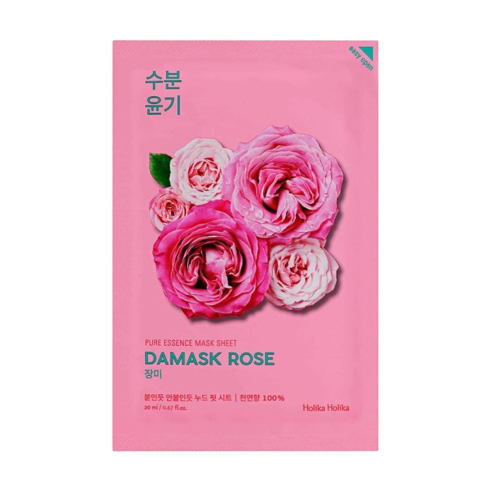 Holika Holika Pure Essence Mask Sheet Damask Rose Υφασμάτινη Μάσκα 20ml