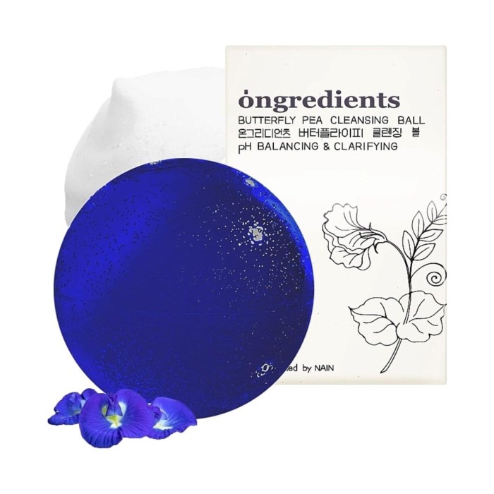Ongredients Butterfly Pea Ball Καθαριστικό Προσώπου 110g