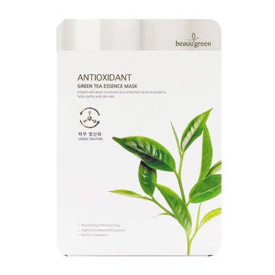 Beauugreen Μάσκα Προσώπου με Πράσινο Τσάι 23g