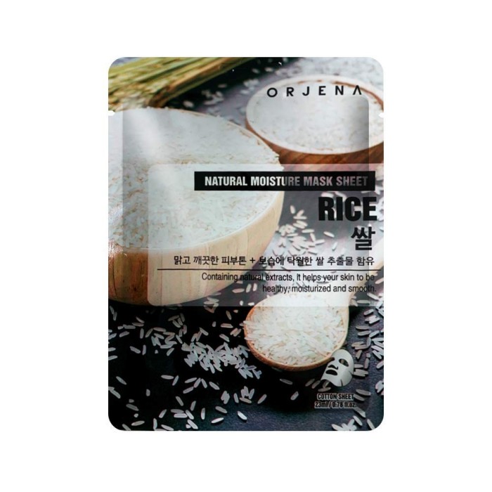 Orjena Natural Moisture Rice Mask Sheet Ενυδατική Μάσκα Προσώπου 1τμχ
