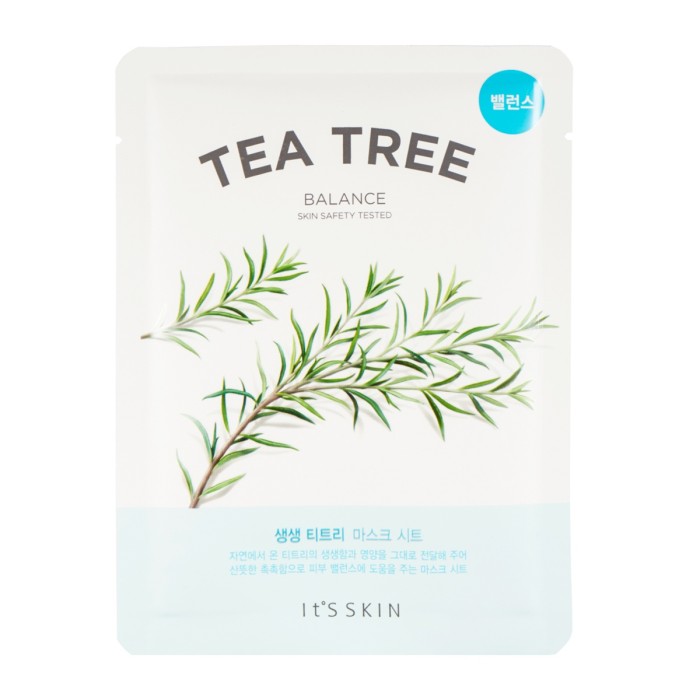 Its Skin The Fresh Mask Sheet Tea Tree - Ενυδατική και Καταπραϋντική Μάσκα Προσώπου, 18gr