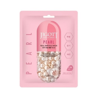 Jigott Pearl Real Ampoule Mask Μάσκα Προσώπου 27ml