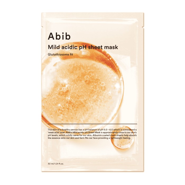 ABIB Mild Acidic pH Sheet Mask Υφασμάτινη Μάσκα Προσώπου Glutathiosome Fit 30ml