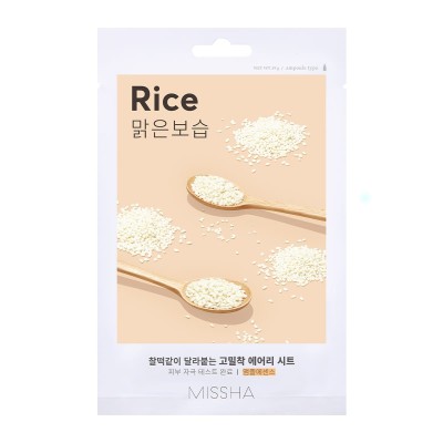 Missha Airy Fit  Rice Moisturizing & Soothing Sheet Mask, 1pc