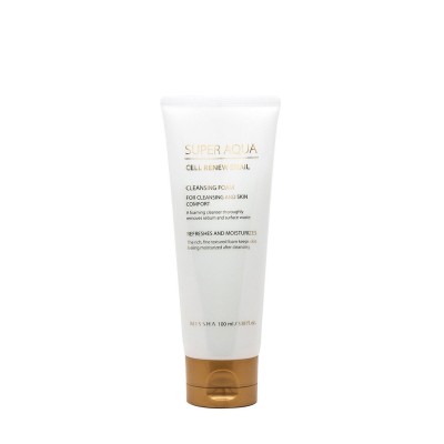 Missha Super Aqua Cell Renew Snail Facial Cleansing Foam 100ml