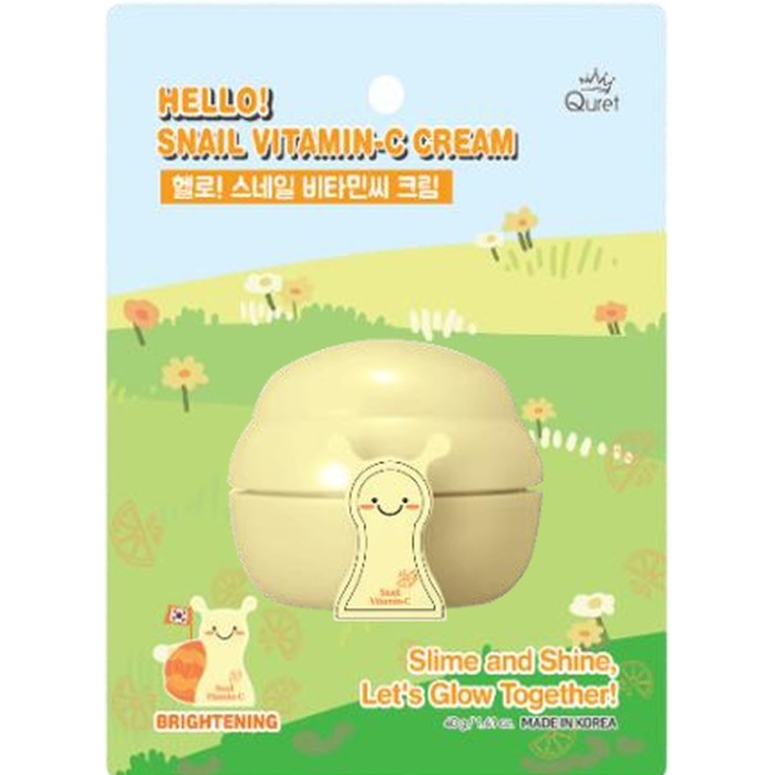 Quret Hello Snail Vitamin C Κρέμα Προσώπου 40g