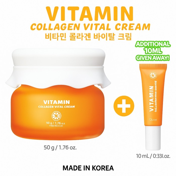 Quret Vitamin Collagen Vital Κρέμα Προσώπου 50g