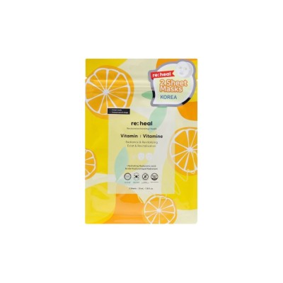 Re:heal 2-Sheet Face Mask Vitamin 35ml