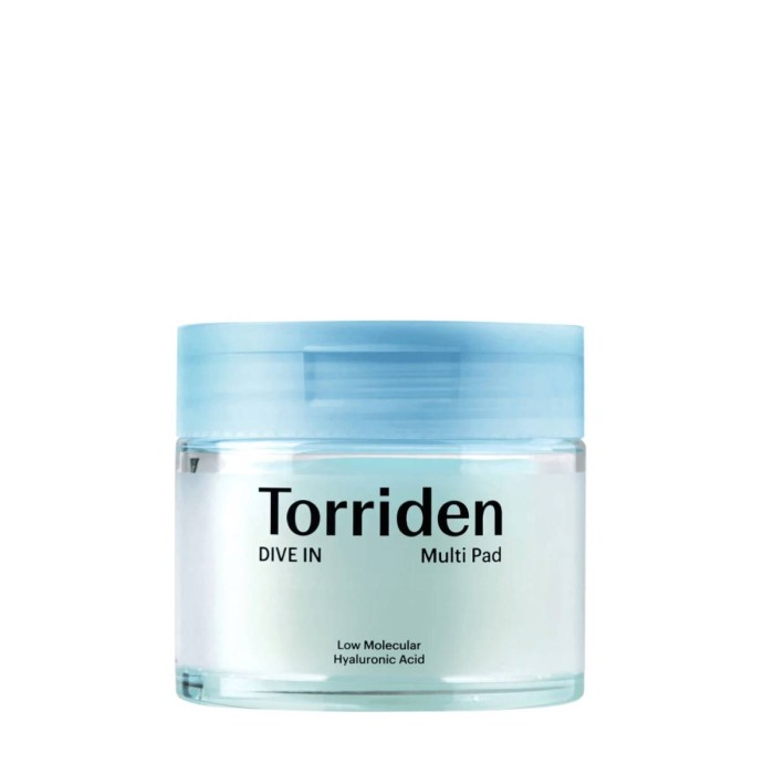 Torriden DiveIn Low Molecule Hyaluronic Acid Multi Pads Εμποτισμένοι Δίσκοι Προσώπου 80pcs