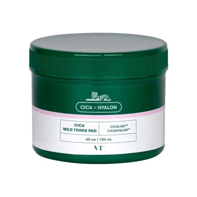VT Cosmetics Cica Mild Toner Pad Εμποτισμένα Δισκία 60τμχ